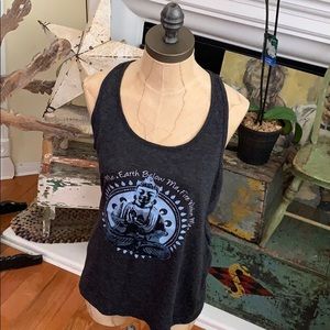 Omt active racer back tank sz xl in slate grey